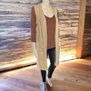 White House Black Market Sleeveless Knit Cardigan/Sweater Vest Size XS